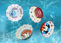 Baby Bowls Plates Melamine Feeding Food Tableware Anti-drop with Cartoon Character (Ariel)