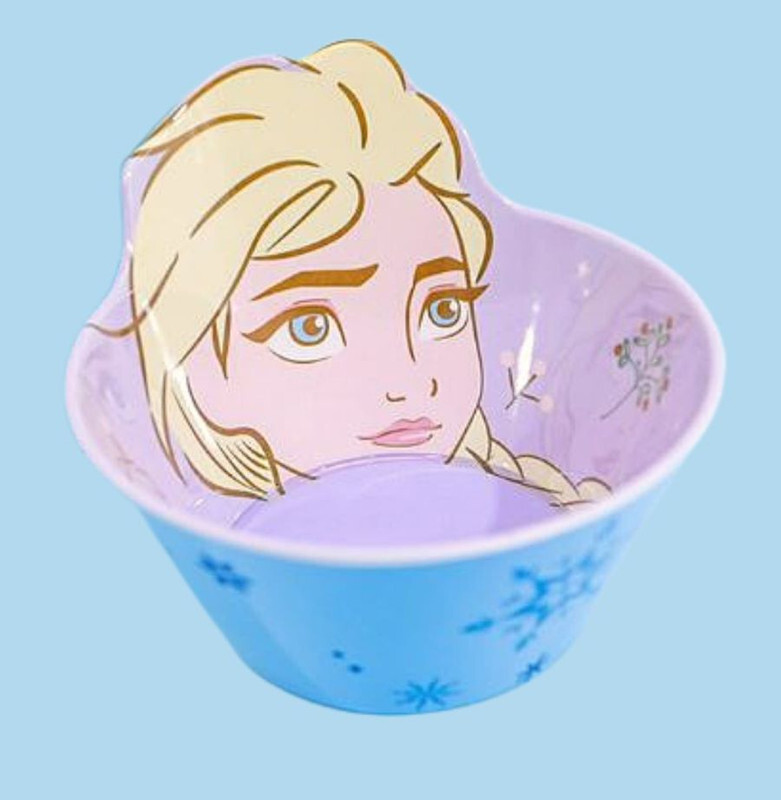 Disney Character Children Melamine Anti Shock Drop Proof Dining Bowl and Cup Set ELSA