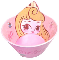 Disney Character Children Melamine Anti Shock Drop Proof Dining Bowl and Cup Set AURORA
