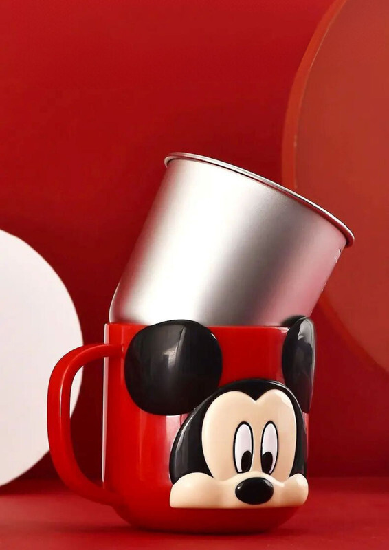 Kids Stainless Steel 3D Mug w/ Disney Characters (Mickey Red) 126g