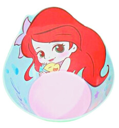 Disney Character Children Melamine Anti Shock Drop Proof Dining Bowl and Cup Set ARIEL