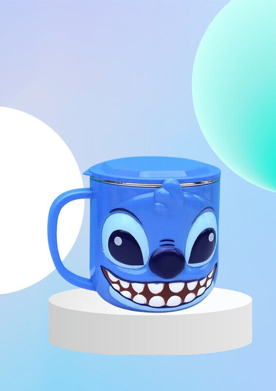 

Disney 1pc 3D Cartoon Kids Drink Water Cup Stainless Steel Milk Cup 300ml ( STITCH )