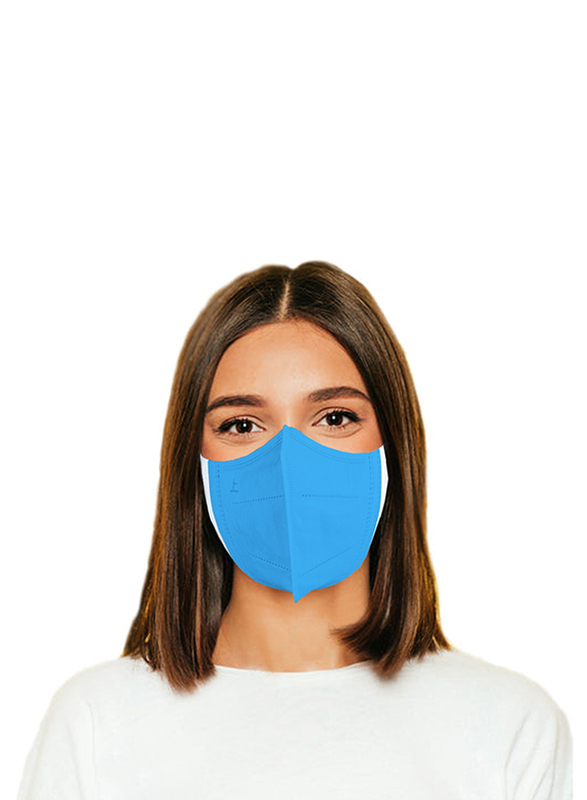3D Protective High Quality Disposable Face Mask for Adults, Blue, 50 Masks