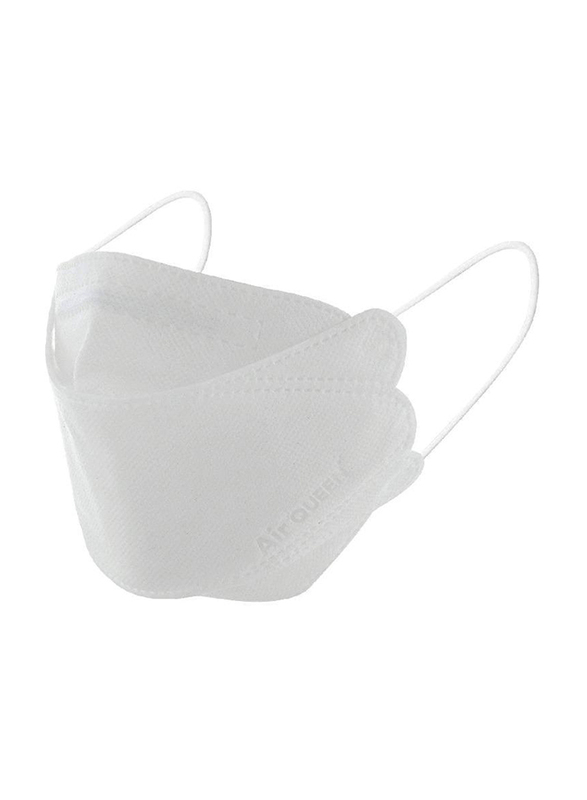 Air Queen Nanofiber Filter Face Mask, White, 200 Masks