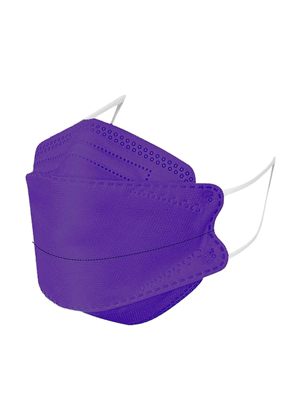 KF94 Protective Disposable Face Mask, Purple, 10 Masks