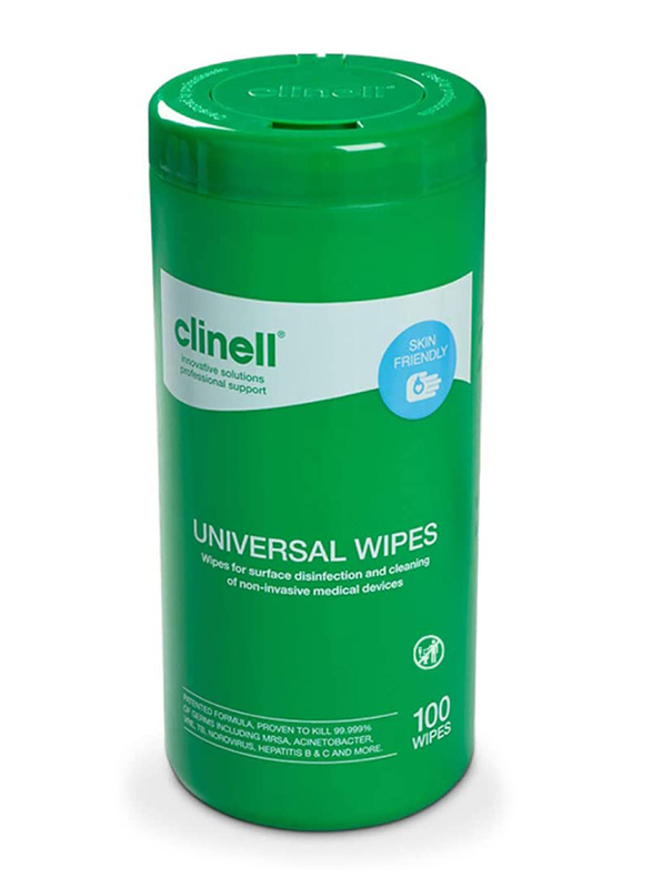 Clinell Universal Cleaning and Disinfectant Wipes, 6 x 100 Wipes