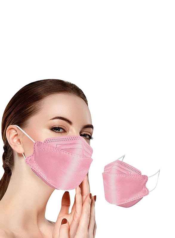 KF94 Protective Disposable Face Mask, Pink, 30 Masks