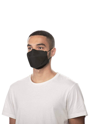 Air Queen Nanofiber Filter Face Mask, Black, 20 Masks