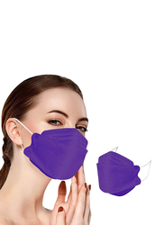 KF94 Protective Disposable Face Mask, Purple, 10 Masks