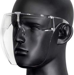 High Quality Durable Face Shield, Transparent, 5 Masks