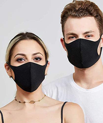 Fashion Reusable Face Mask, Black, 1 Mask