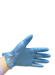 Powder Free, Non Sterile, Latex Free Rubber Disposable Vinyl Gloves, Medium, 100 Pieces, Blue