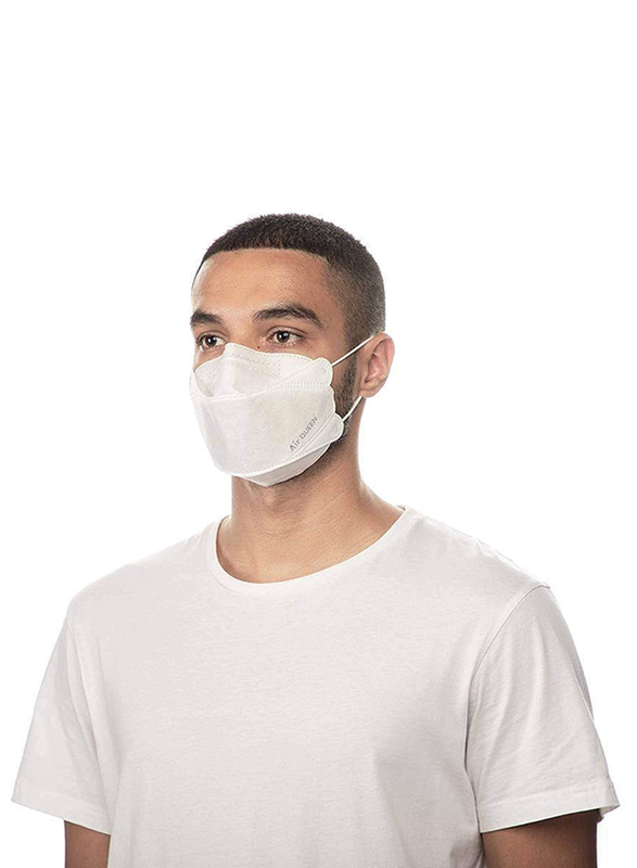 Air Queen Nanofiber Filter Face Mask, White, 1 Mask