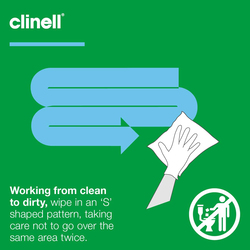 Clinell Universal Cleaning and Disinfectant Wipes, 3 x 100 Wipes