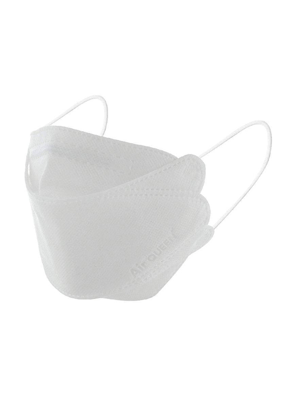 Air Queen Nanofiber Filter Face Mask, White, 50 Masks