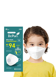 Dr.Puri KF94 Micro-Dust Protection Face Premium Mask, Small,  White, 10 Masks