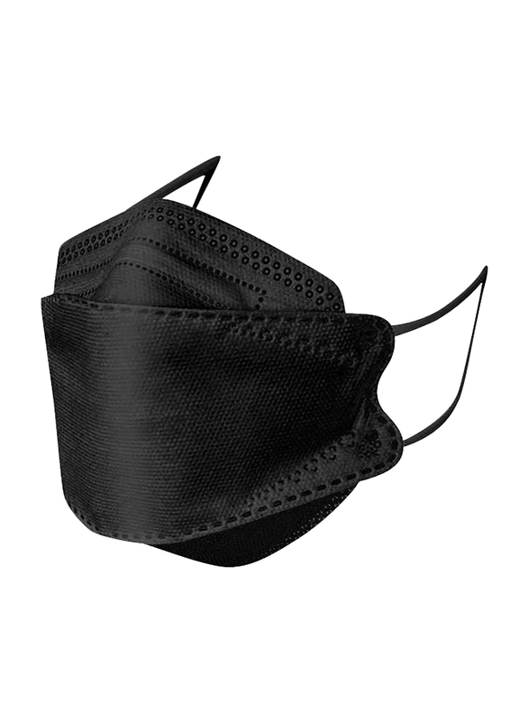 KF94 Protective Disposable Face Mask, Black, 50 Masks