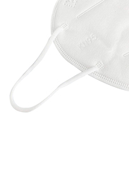 5-Ply KN95 Disposable Face Protection Mask Without Valve, White, 50 Masks