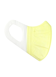 3D Protective High Quality Disposable Face Mask for Adults, Yellow, 50 Masks