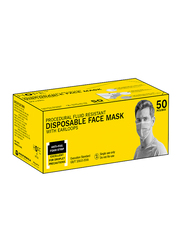 3-Layered Disposable Face Mask, Purple, 50 Masks
