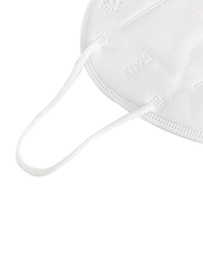 5-Ply KN95 Disposable Face Protection Mask Without Valve, White, 20 Masks