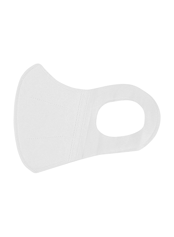 3D Protective High Quality Disposable Face Mask for Adults, Pure White, 50 Masks