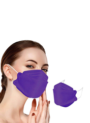 KF94 Protective Disposable Face Mask, Purple, 50 Masks