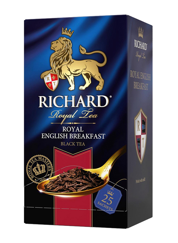 Richard Royal English Breakfast Classic Black Tea Sachet, 25 Tea Bags