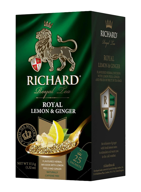 Richard Royal Lemon & Ginger Tea, 25 Tea Bags, 37.5g