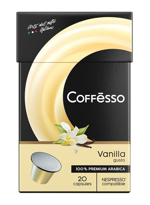 

Coffesso Vanilla Coffee Capsules, 20 Capsules, 100g