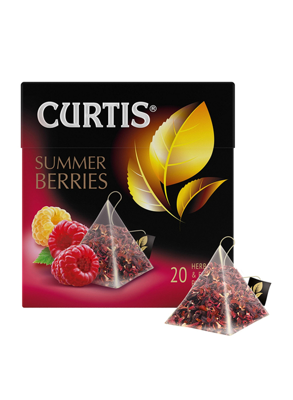 Curtis Summer Berries Fruit Herbal Tea, 20 Pyramid Tea Bags