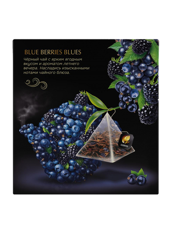 Curtis Blue Berries Blues Black Tea, 20 Pyramid Tea Bags