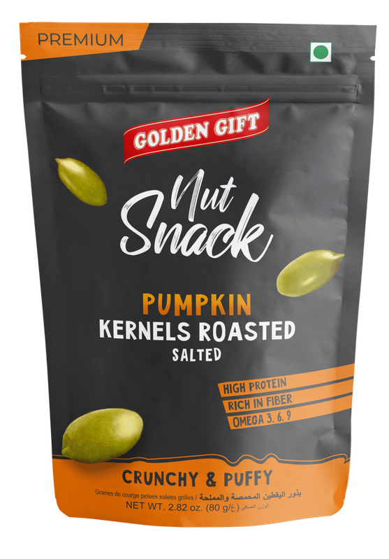 

Golden Gift Roasted Pumpkin Crunchy Kermels Salted, 80 g