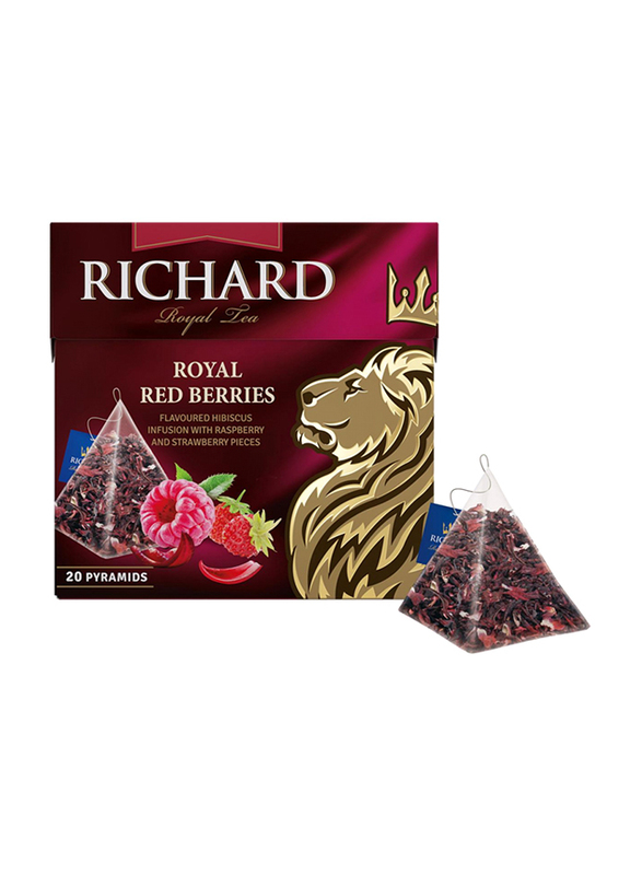 Richard Royal Red Berries Herbal Tea, 20 Pyramid Tea Bags