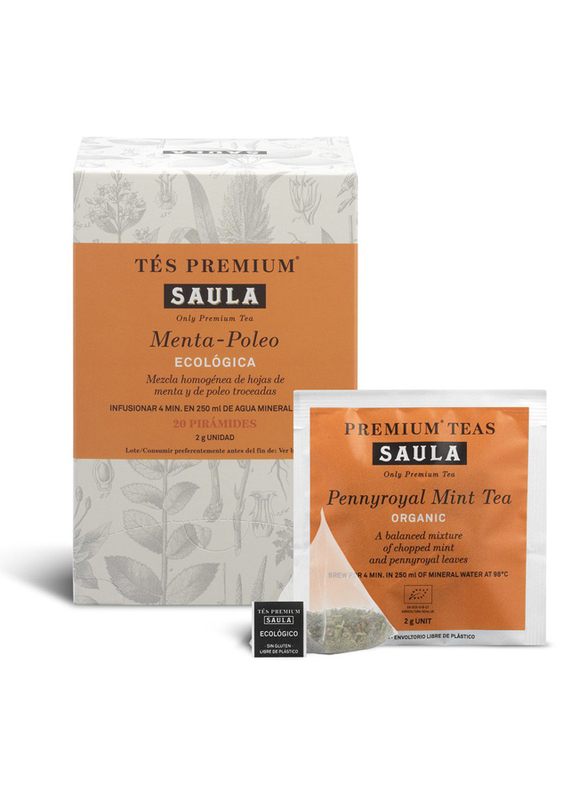 Cafe Saula Pennyroyal Mint Tea Bags, 20 Tea Bags