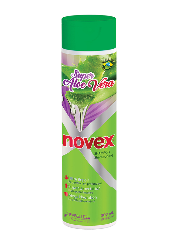 Novex Super Aloe Vera Shampoo for All Hair Types, 300ml