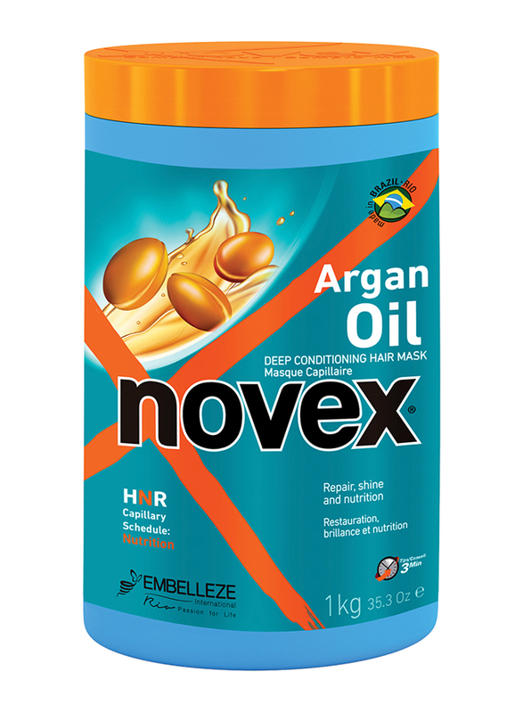 Novex Argan Oil Deep Conditioning Hair Mask for All Hair Types, 400g