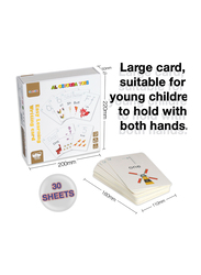 Al Ostoura Toys 30-Piece Classic Easy Learning Handwriting Digital Activity Flash Cards