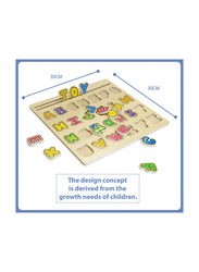 Al Ostoura Toys Wooden Alphabet Shape Learning Educational Toy, Ages 2+