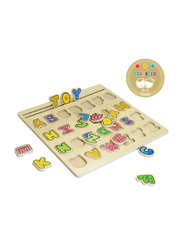 Al Ostoura Toys Wooden Alphabet Shape Learning Educational Toy, Ages 2+