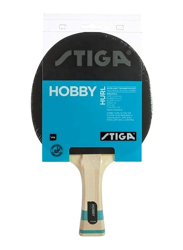 Stiga Hobby Hurl Table Tennis Racket, Black/Red
