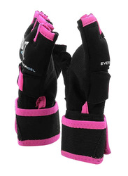 Everlast Small/Medium Evergel Hand Wrap Gloves, Black/Pink