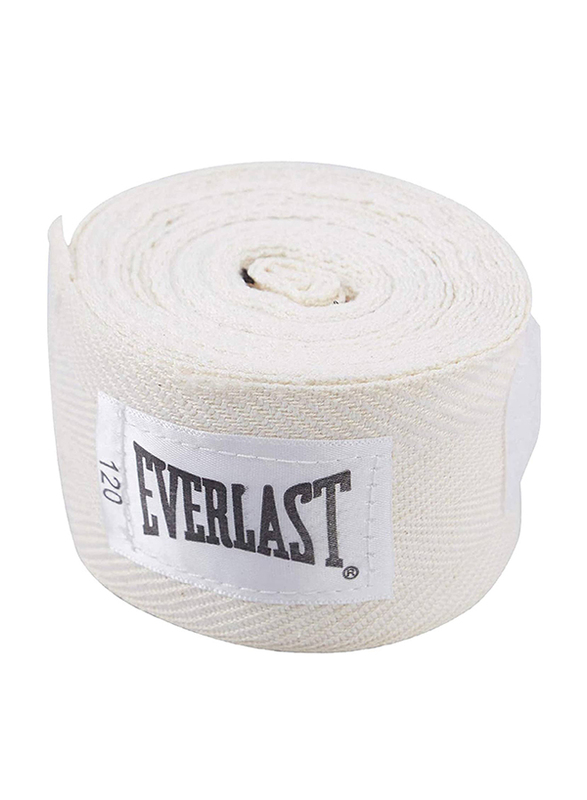 Everlast 120-inch Classic Hand Wraps, White