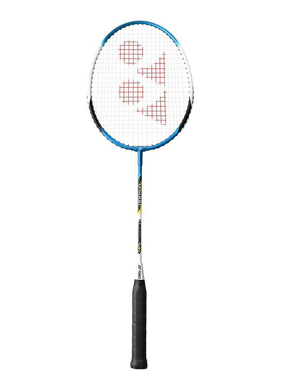 Yonex GR 340 Adult Strung Badminton Racket, Blue/Black