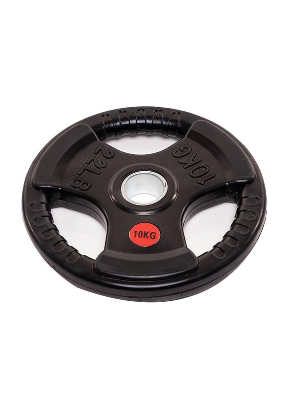 Harley Fitness Olympic Rubber Coated Weight Plate, 10KG, Black