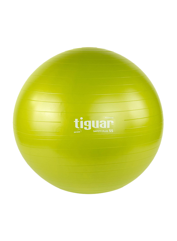 Tiguar Safety Plus Gym Ball, 55cm, Olive