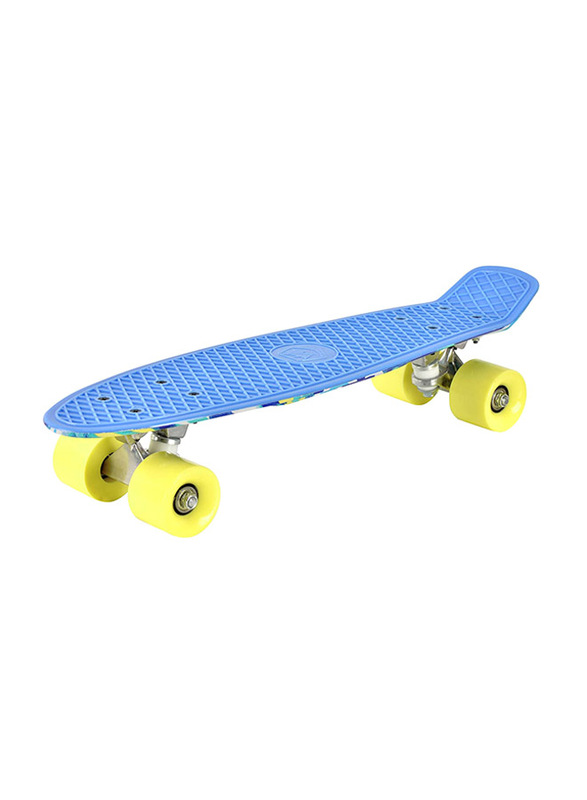 Winmax Hawa-LB Cruiser Skateboard, Blue/White/Green
