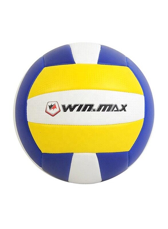 

Winmax Size-5 Kyle Training Volleyball, Yellow/Blue/White