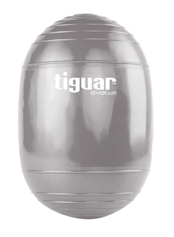 Tiguar Ovoball Gymnastic Ball, 16.5 x 25cm, Grey