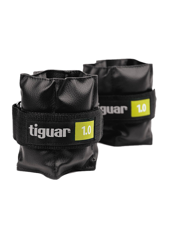 Tiguar Ankle Weights, 2 x 1 KG, Black/Olive